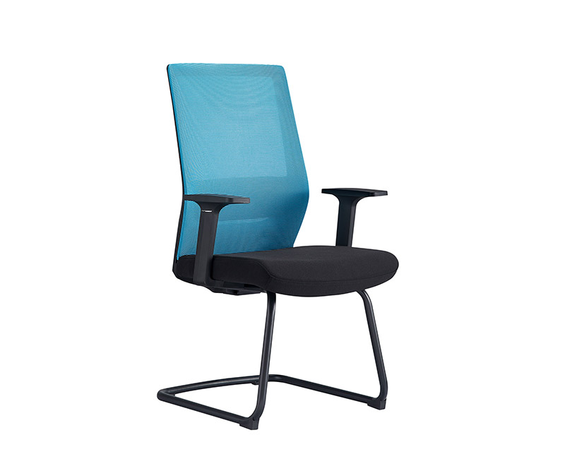 1902C 蓝背黑坐 会议椅
